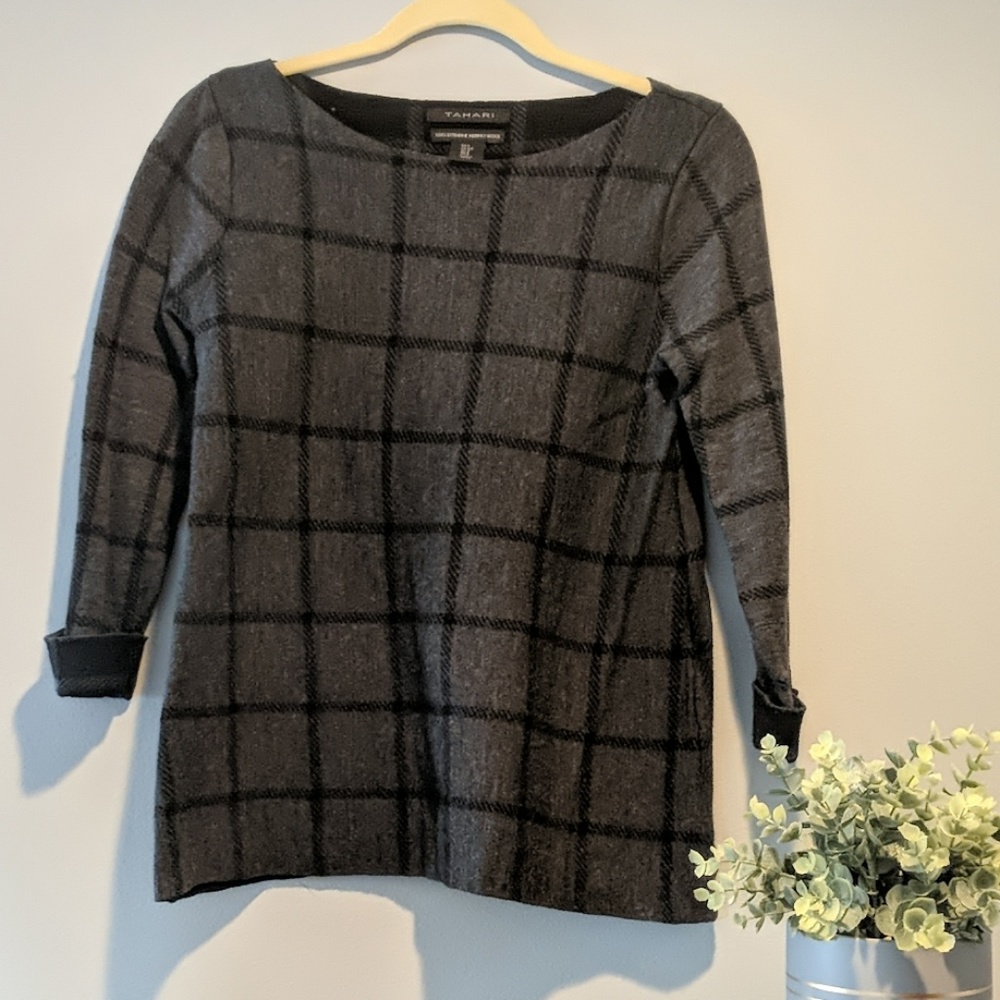 Tahari Extra Fine Merino Wool Sweater